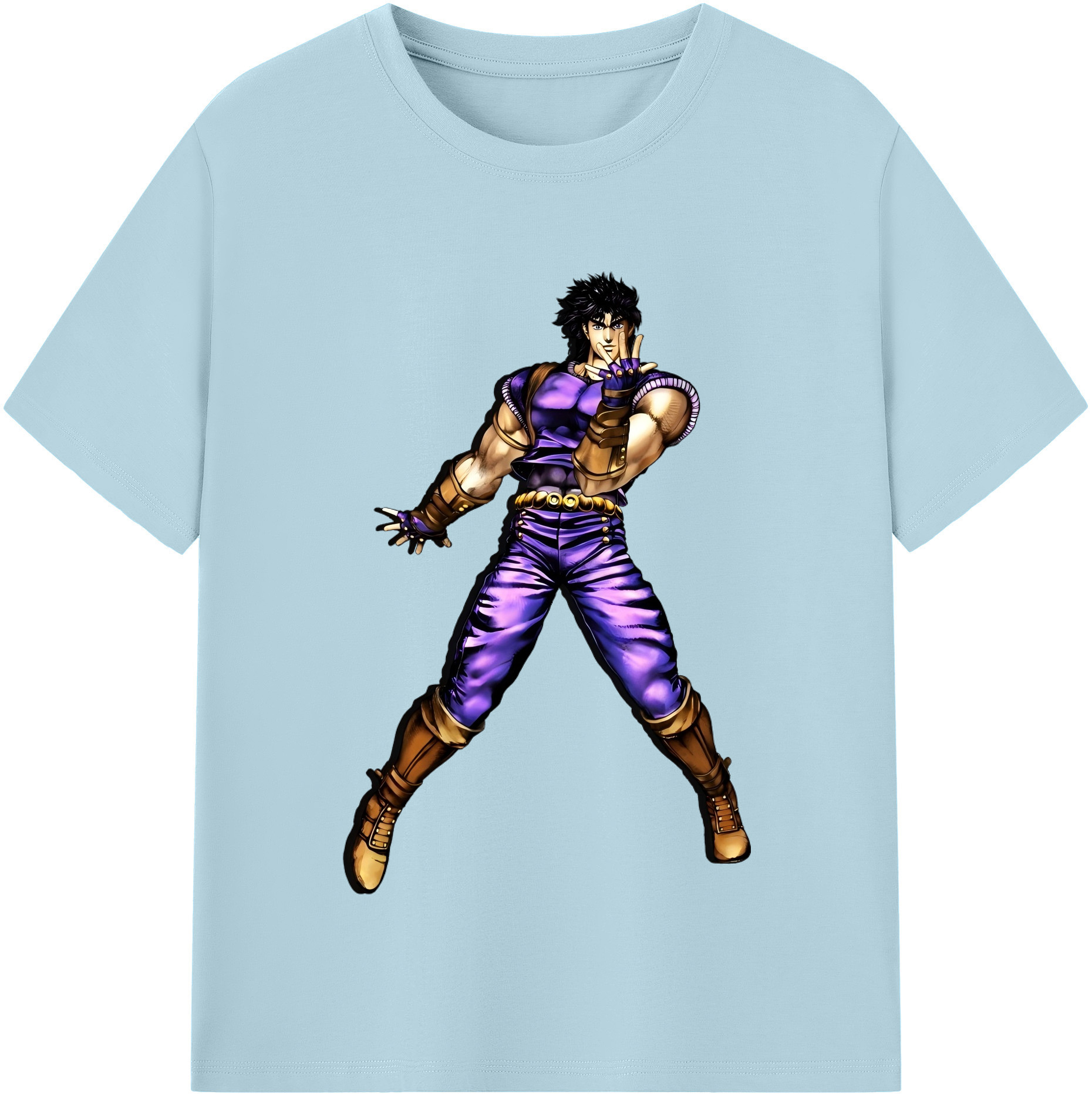 （画像用） ジョジョの奇妙な冒険 /ジョナサン?ジョースター JoJo's Bizarre Adventure Jonathan Joestar 綿100％半袖Tシャツ（フロントプリント）